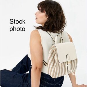Accessorize London - woven Stripe Rucksack